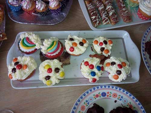 Kinderfeestje cupcakes en bonbons