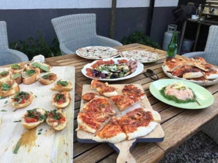 Italiaans koken in de tuin