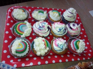 Kinderfeestje cupcakes en bonbons