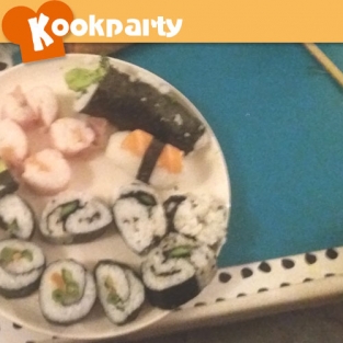 Een sushi feest voor Rosanne