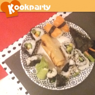 Een sushi feest voor Rosanne