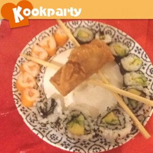 Een sushi feest voor Rosanne