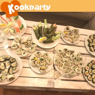 Een collega verrassen met een sushi workshop