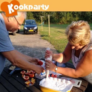 Een Kookparty op een boerderij.